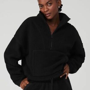 Alo MICRO SHERPA COZY CABIN HALF ZIP